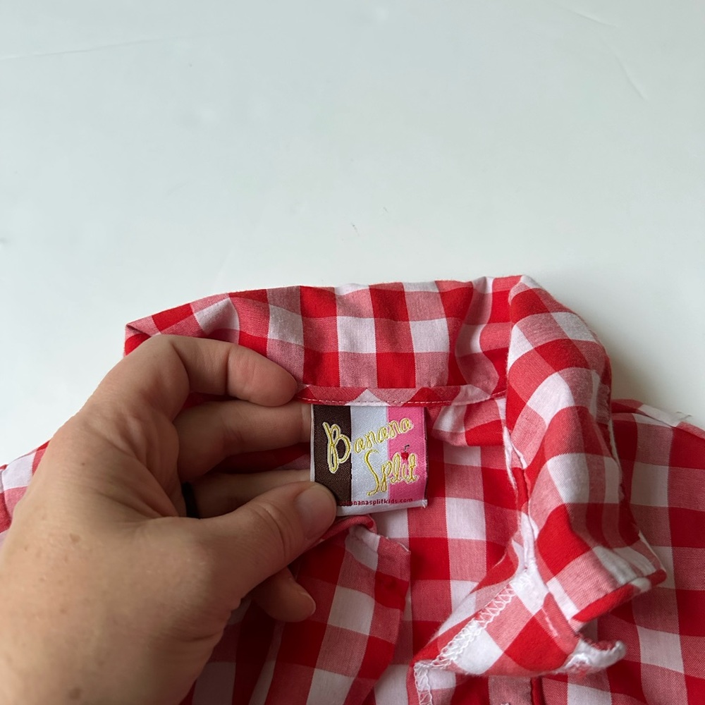 Banana Split Smocked Santa Top - Picture 5 of 6